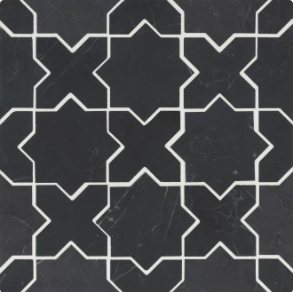Nero Marquina Mosaic 6 - marble tile